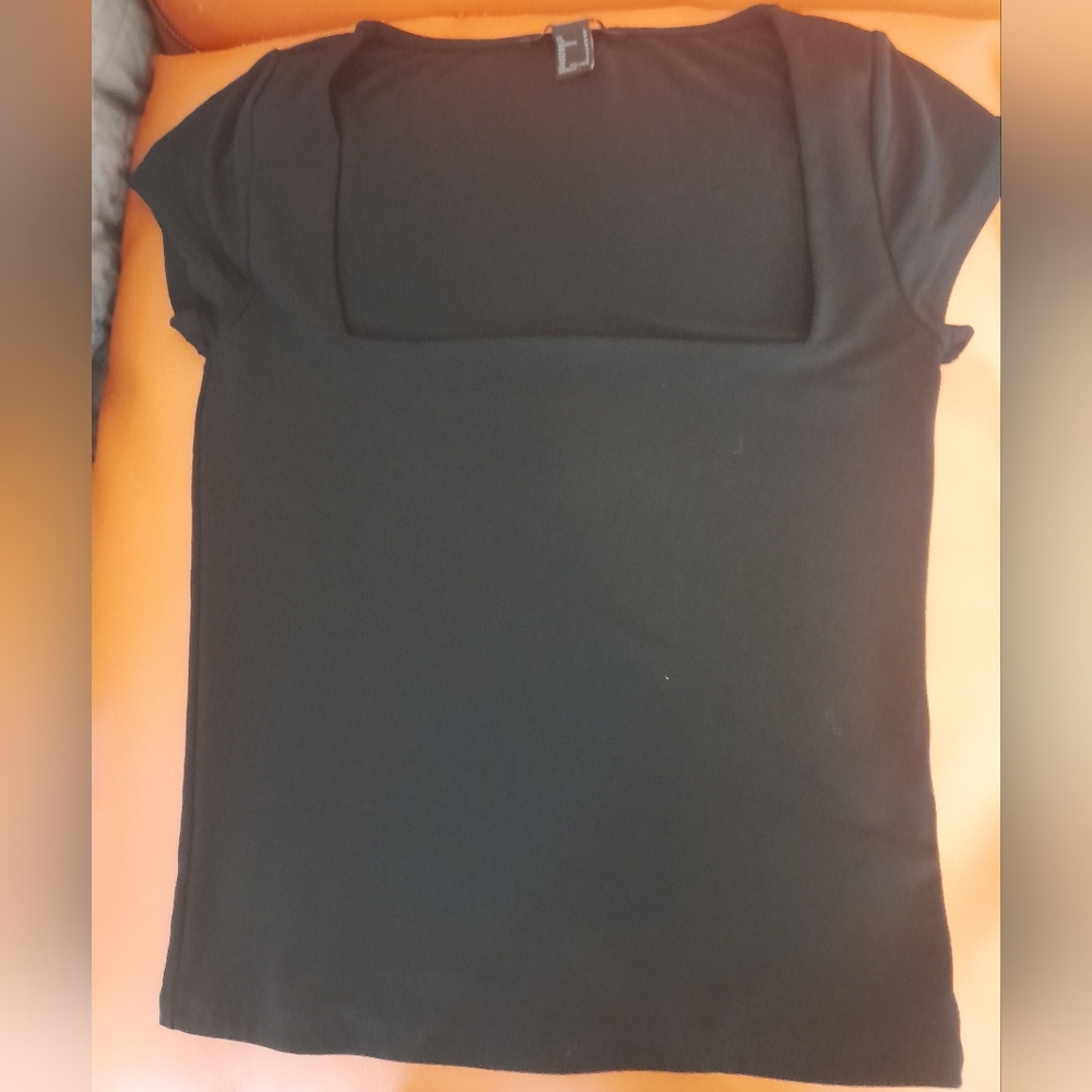 Black square neck Forever 21 top